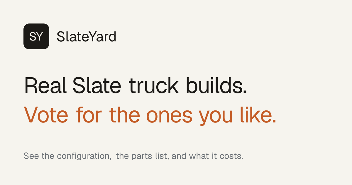 Slate Build Share